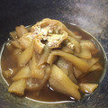 まろまろま～'s cooksnap of when they made 味しみしみ♪ ずいきと厚揚げの煮物 ♪.
