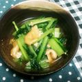 まぶたん's cooksnap of when they made 小松菜と油揚げのシャキシャキ炒め.
