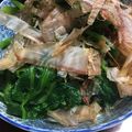 ちゃぎー's cooksnap of when they made ほうれん草のお浸し×サラダ❔❔❔.