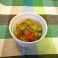 龍青空ママ's cooksnap of when they made 枝豆と玉ねぎ・人参のじゃこ煮♪.