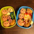 y_u♡'s cooksnap of when they made キャラ弁☆リンゴちゃん＊洋ナシちゃんも♪.