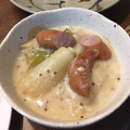ばたみそーぱん☆'s cooksnap of when they made ねぎとソーセージのマスタードクリーム煮.