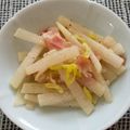 ayakaL7's cooksnap of when they made カリ・シャキ☆ベーコン・大根の黒胡椒炒め.