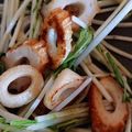 kam嫁's cooksnap of when they made 水菜とちくわの超簡単おつまみ.