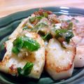 doiko's cooksnap of when they made 長芋のじゃこネギチーズ焼☆バタ醤油風味.