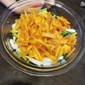 つえちょん's cooksnap of when they made かぶの漬け物と柿の 超☆簡単サラダ.