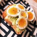 ゆったん's cooksnap of when they made ＊キャベツとゆで卵のカレーマヨトースト＊.