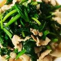 torisantom's cooksnap of when they made ほうれん草♡豚肉で✿ガーリック醤油バター.