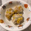 sweetbox25's cooksnap of when they made 鶏胸コーン丸め焼き オニオンソース.