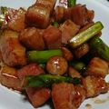クックVWMBGU☆'s cooksnap of when they made ☆アスパラと厚切りベーコンの照り焼き☆.