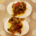 まんぷく屋's cooksnap of when they made 美味しいよ♫ゆで卵＋刻みザーサイ.