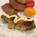 tomokichi0907's cooksnap of when they made 簡単おつまみ☆アボカドのベーコンパイ巻き.