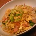 にゅうびぃ's cooksnap of when they made 桜海老とレタスのチャーハン.