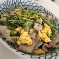 ☆しおごはん☆'s cooksnap of when they made 5分で完成☆豆苗と豚バラ肉の塩炒め.