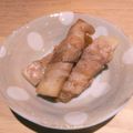 ☆LEOMAMA☆'s cooksnap of when they made ☆大根の豚バラ巻き焼き～♪☆.