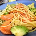 まめとはむ's cooksnap of when they made 簡単！サーモンとアボカドのオイルパスタ.