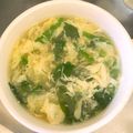 ステルトミチル's cooksnap of when they made ほうれん草のふわふわ玉子スープ.