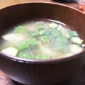ゴロぽろり's cooksnap of when they made オクラとみょうがの味噌汁.
