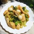 虹色♪︎ちゅーりっぷ's cooksnap of when they made 鶏肉とうずら卵のオイスターソース炒め.