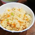 らぴゅたんたん's cooksnap of when they made とりひき肉の彩りまぜごはん.