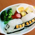 hana＊kana's cooksnap of when they made キャラ弁☆新幹線のお弁当.