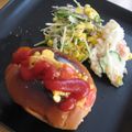 ＴＷＯＨＥＡＲＴＳ's cooksnap of when they made ♡水菜とコーンのパルメザンマヨ和え♡.