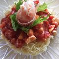 ♡MT1016♡'s cooksnap of when they made トマトの冷製パスタ.