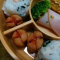 リンとリオのママ's cooksnap of when they made お弁当　お花ウインナー.