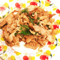 ☆ゆみよ☆'s cooksnap of when they made 豚こま切れ肉の照り焼き（青じそ風味）.