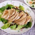 まめたんandママ's cooksnap of when they made 蒸し鶏の旨だれソース.