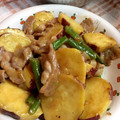 うつぼちゃん's cooksnap of when they made 簡単♪さつまいもと豚肉のマスタードからめ.