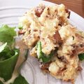 るんぼーまーぼー's cooksnap of when they made さば味噌とオクラのポテサラ.