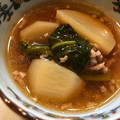 くまさんだよ's cooksnap of when they made かぶの煮物　そぼろあんかけ.