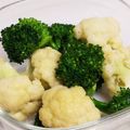happy_children's cooksnap of when they made カリフラワーとブロッコリーのニンニク風味.
