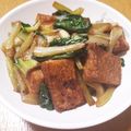 kaori238's cooksnap of when they made チンゲン菜と厚揚げのさっぱりポン酢炒め.