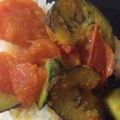 ルルルるか☆'s cooksnap of when they made 授乳中に★夏野菜カレー炒めのっけごはん.