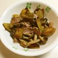 たみぞう1976's cooksnap of when they made じゃが芋ベーコンエリンギのバタぽん炒め.