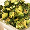 pokoeri's cooksnap of when they made 簡単！アボカドとオクラのわさび和え.