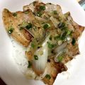 mezuchin's cooksnap of when they made 塩ダレで★ねぎ塩豚丼.