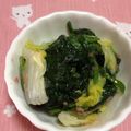 ぽぽきゅ's cooksnap of when they made ほうれん草と白菜の明太子あえ♪.