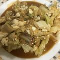 imaya's cooksnap of when they made キャベツと豆腐のキムチチーズ味噌炒め.