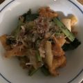 キ＊ラ's cooksnap of when they made 小松菜の油揚げ入りキムチ炒め　(•ө•).