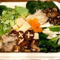 蒼の雫sp's cooksnap of when they made 鶏ごま油鍋♪寄せ鍋の簡単な具材♪卵黄ダレ.