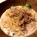 Necoponz's cooksnap of when they made ベーコンとしめじのクリームパスタ.