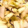 なっち1001's cooksnap of when they made 白菜の塩昆布和え.