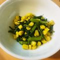 とものりのもと's cooksnap of when they made 春菊とコーンのバター醤油炒め.