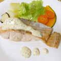 ひろみつばち's cooksnap of when they made 秋鮭ソテー　ヘルシーソース温野菜添え.
