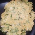 こずっぴ's cooksnap of when they made ﾌﾗｲ衣の残りでお好み焼き？チヂミ？.