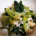 waka-87's cooksnap of when they made 小松菜しらす油揚げの煮浸し.