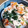 なおぴん1's cooksnap of when they made 簡単！美味し～♪柿とほうれん草の白和え♥.